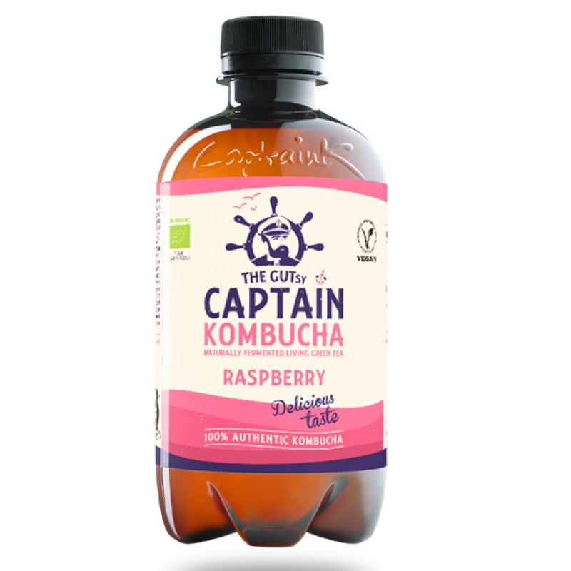 Captain Kombucha Κομπούχα 'Σμέουρο' (400ml) Τρόφιμα